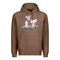Chestnut newanimaniacs pinky and the brain Premium Hoodie - linhVisuals