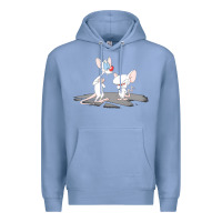 Colony Blue newanimaniacs pinky and the brain Premium Hoodie - linhVisuals