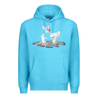 Ocean Blue newanimaniacs pinky and the brain Premium Hoodie - linhVisuals