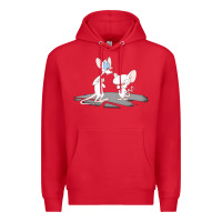 Red newanimaniacs pinky and the brain Premium Hoodie - linhVisuals