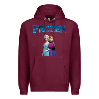 Burgundy newanna and elsa frozen Premium Hoodie - linhVisuals
