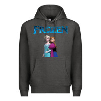 Charcoal Heather newanna and elsa frozen Premium Hoodie - linhVisuals