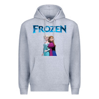 Heather Grey newanna and elsa frozen Premium Hoodie - linhVisuals