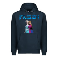 Navy newanna and elsa frozen Premium Hoodie - linhVisuals