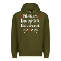 Army Green mother daughter weekend 2022 girls trip family vacation t shirt Premium Hoodie - linhVisuals