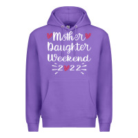 Purple mother daughter weekend 2022 girls trip family vacation t shirt Premium Hoodie - linhVisuals