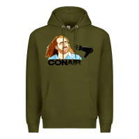 Army Green nicolas cage conair Premium Hoodie - linhVisuals
