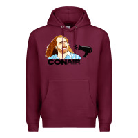 Burgundy nicolas cage conair Premium Hoodie - linhVisuals