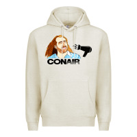 Oatmeal Heather nicolas cage conair Premium Hoodie - linhVisuals