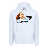 White nicolas cage conair Premium Hoodie - linhVisuals