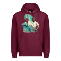 Burgundy reprise (sisters)   white christmas Premium Hoodie - linhVisuals