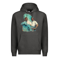 Charcoal Heather reprise (sisters)   white christmas Premium Hoodie - linhVisuals