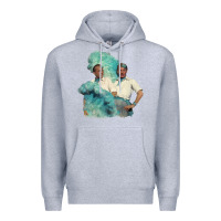 Heather Grey reprise (sisters)   white christmas Premium Hoodie - linhVisuals