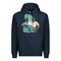 Navy reprise (sisters)   white christmas Premium Hoodie - linhVisuals