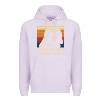 Lilac i knew it im surrounded by assholes Premium Hoodie - linhVisuals