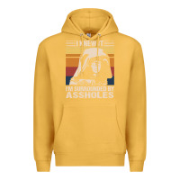 Mustard i knew it im surrounded by assholes Premium Hoodie - linhVisuals