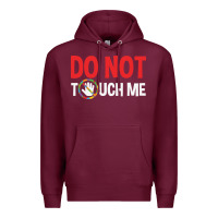 Burgundy do not touch me autism kid Premium Hoodie - linhVisuals