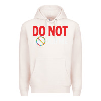Pale Pink do not touch me autism kid Premium Hoodie - linhVisuals