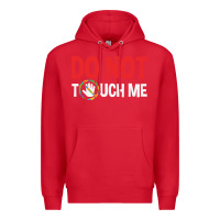 Red do not touch me autism kid Premium Hoodie - linhVisuals