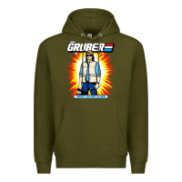 Army Green macgruber action figure Premium Hoodie - linhVisuals