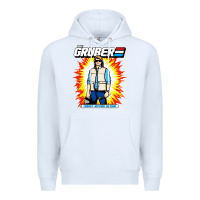 White macgruber action figure Premium Hoodie - linhVisuals