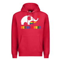 Cardinal free mom hugs pride elephant rainbow Premium Hoodie - linhVisuals