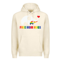Tofu free mom hugs pride elephant rainbow Premium Hoodie - linhVisuals