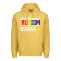 Antique Gold god created autism normal was too boring Premium Hoodie - linhVisuals