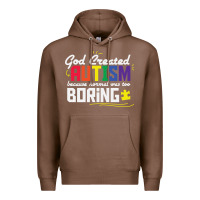 Chestnut god created autism normal was too boring Premium Hoodie - linhVisuals