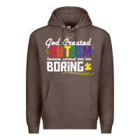 Coffee god created autism normal was too boring Premium Hoodie - linhVisuals