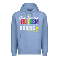 Colony Blue god created autism normal was too boring Premium Hoodie - linhVisuals