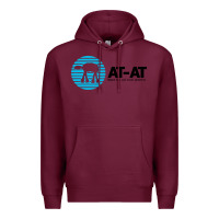 Burgundy reach out and crush someone Premium Hoodie - linhVisuals