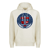 Oatmeal Heather liberty university seal Premium Hoodie - linhVisuals