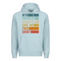 Blue Mist my favorite daughter gave me this shirt father's day pullover hoodie Premium Hoodie - linhVisuals