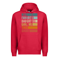 Cardinal my favorite daughter gave me this shirt father's day pullover hoodie Premium Hoodie - linhVisuals