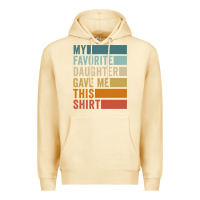 Pina Colada my favorite daughter gave me this shirt father's day pullover hoodie Premium Hoodie - linhVisuals