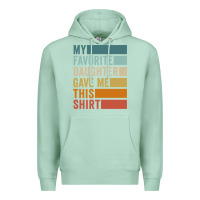 Seafoam my favorite daughter gave me this shirt father's day pullover hoodie Premium Hoodie - linhVisuals