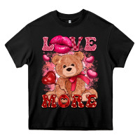 Black love more with toy bear Heavy Core Tee - FaDigitalArtStudio