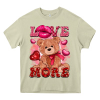 Mossy love more with toy bear Heavy Core Tee - FaDigitalArtStudio