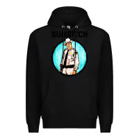 Black sumbitch Premium Hoodie - linhVisuals