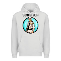 Dove Grey sumbitch Premium Hoodie - linhVisuals