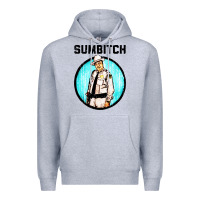 Heather Grey sumbitch Premium Hoodie - linhVisuals