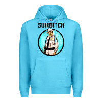 Ocean Blue sumbitch Premium Hoodie - linhVisuals