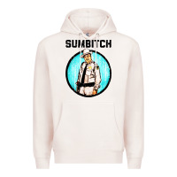 Pale Pink sumbitch Premium Hoodie - linhVisuals