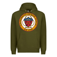 Army Green university of san diego Premium Hoodie - linhVisuals