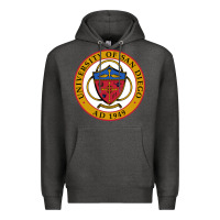 Charcoal Heather university of san diego Premium Hoodie - linhVisuals