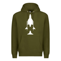 Army Green Virgin Galactic Evolution Premium Hoodie - linhVisuals