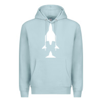 Blue Mist Virgin Galactic Evolution Premium Hoodie - linhVisuals