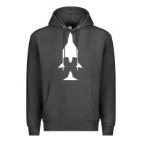 Charcoal Heather Virgin Galactic Evolution Premium Hoodie - linhVisuals