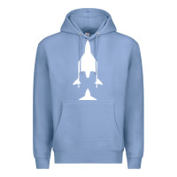 Colony Blue Virgin Galactic Evolution Premium Hoodie - linhVisuals